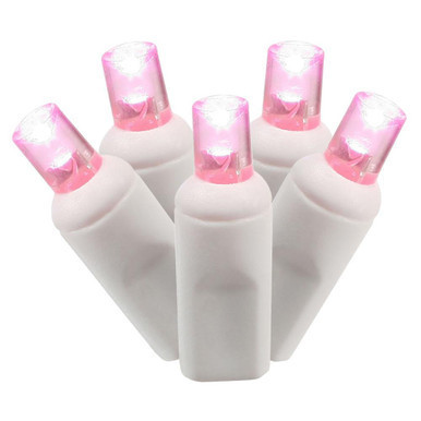 Vickerman X6W6110 100Lt LED Pink/WW WA EC Set 6"Sp 50'L