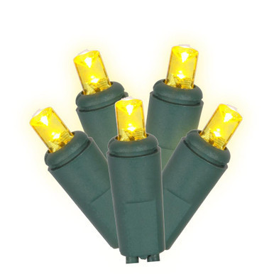 Vickerman X6G6707T 25ft 50-LED Yellow Twinkle Christmas Light String