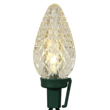  Vickerman X8GC921 - Warm White LED 16 ft C9 Christmas Lights - Green Wire 