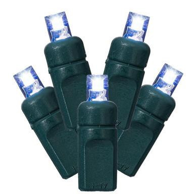X4G6705PBG Vickerman - 24 ft 70-Light Outdoor Cool White LED Wide Angle Christmas Light String - Green Wire