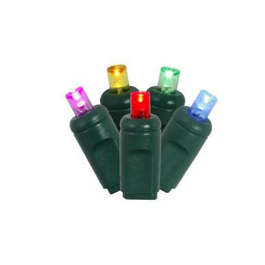 X4G6700TPBG Vickerman - 24 ft 70-Light Outdoor Multicolor LED Wide Angle Christmas Light String - Green Wire