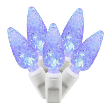  Vickerman X6W8502 25ft 50-LED C6 Blue Christmas Light String