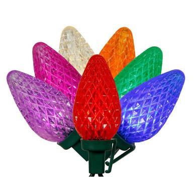  Vickerman X8GC920 - Multi Color LED 16 ft C9 Christmas Lights - Green Wire 