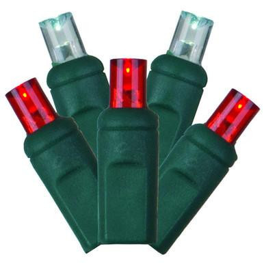  Vickerman X6G2725CSA - Green LED 35 ft Wide Angle Christmas Lights - Green Wire 