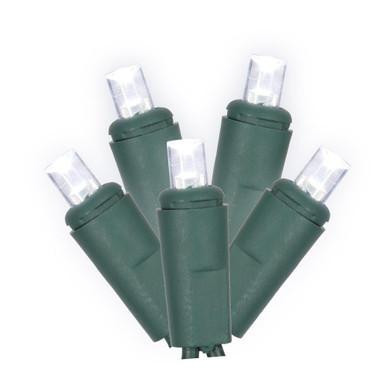 X6G6705T Vickerman - 25 ft 50-Light Outdoor Cool White LED Christmas Light String - Green Wire