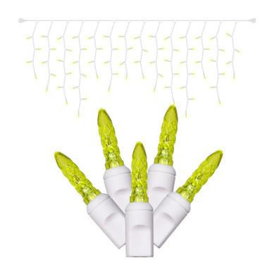 X6W3133 Vickerman - 70-Light Outdoor Lime LED Christmas Light String - White Wire