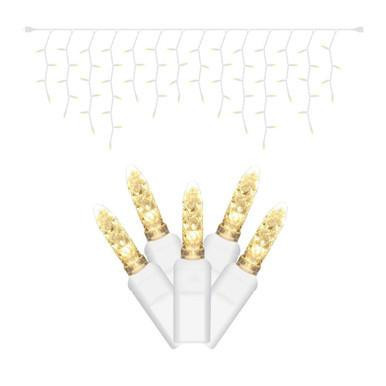  Vickerman X6W3201T - Warm White LED M5 Christmas Lights - White Wire 