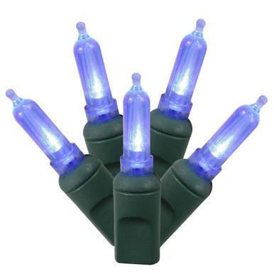  Vickerman X4G7102 - Green LED 34 ft Wide Angle Christmas Lights - Green Wire 
