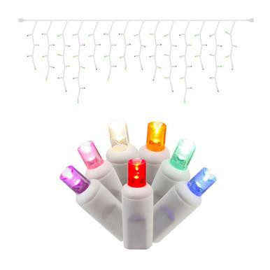 X6W3300 Vickerman - 70-Light Outdoor Multi-Color LED Christmas Light String - White Wire