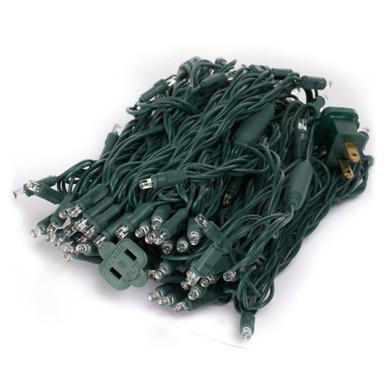 Vickerman X6G6101PBG - Warm White LED 50 ft Wide Angle Christmas Lights - Green Wire 