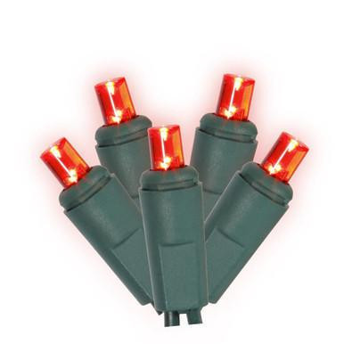  Vickerman X6G6703T - Green LED 25 ft Wide Angle Christmas Lights - Green Wire 