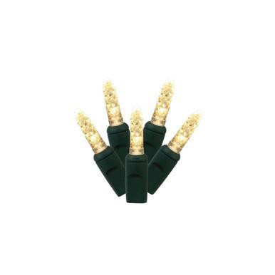X4G5701TPBG Vickerman - 24 ft 70-Light Outdoor Warm White LED M5 Christmas Light String - Green Wire