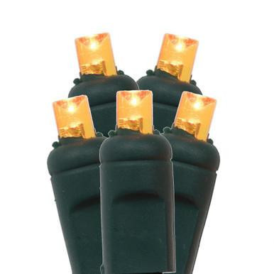  Vickerman X4G4618T - Orange LED 4 ft Wide Angle Christmas Lights - Green Wire 