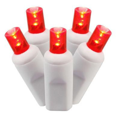  Vickerman X4W6103PBG - White LED 34 ft Wide Angle Christmas Lights - White Wire 