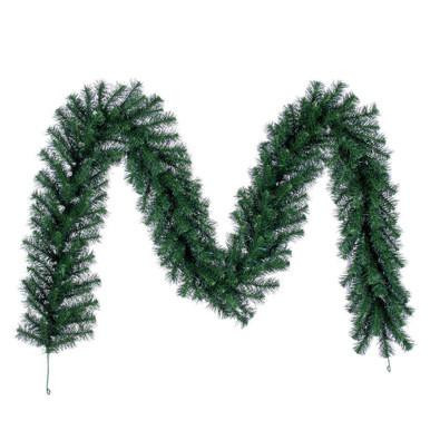  Vickerman A808711 – 9 ft Natural Douglas Fir Garland – Unlit 