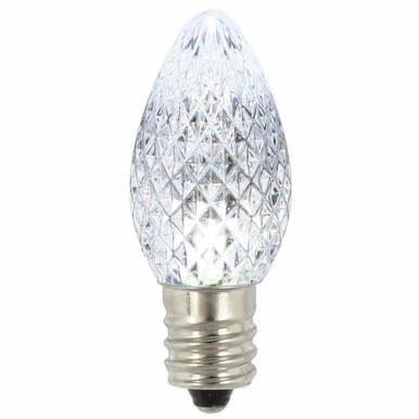  Vickerman XLEDC7PT-25 – C7 Pure White LED Replacement Light Bulb – 25 Pack 