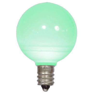 XLEDCG44-25 Vickerman - Green LED G40 Christmas Bulbs - E12 Base - 25 Pack