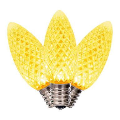 XLEDC97-25 Vickerman - Yellow LED C9 Christmas Bulbs - E17 Base - 25 Pack