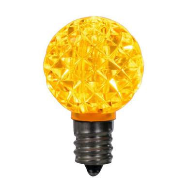  Vickerman XLEDG37-25 – G30 Yellow LED Replacement Light Bulb – 25 Pack 