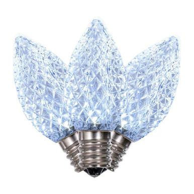 XLEDC75T-25 Vickerman - Cool White LED C7 Christmas Bulbs - E12 Base - 25 Pack