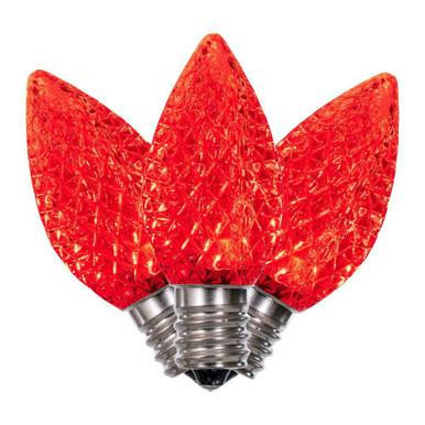 XLEDC73T-25 Vickerman - Red LED C7 Christmas Bulbs - E12 Base - 25 Pack