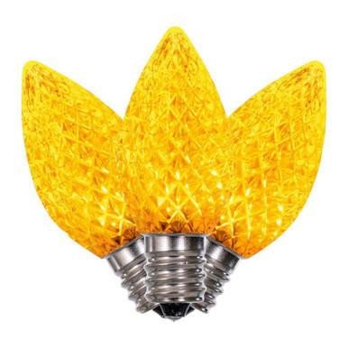 XLEDC77-25 Vickerman - Yellow LED C7 Christmas Replacement Bulbs - E12 Base - 25 Pack