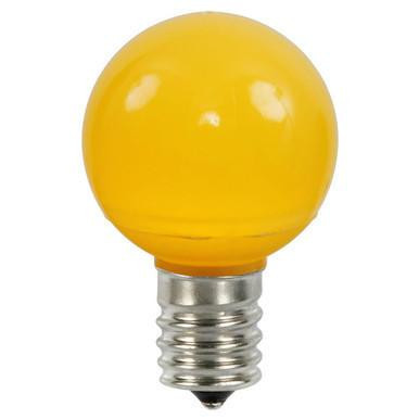XLEDCG57-25 Vickerman - Yellow LED G50 Christmas Replacement Bulbs - E17 Base - 25 Pack