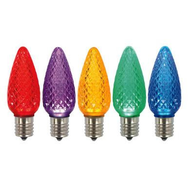 XLEDC90T-25 Vickerman - Multi Color LED C9 Christmas Replacement Bulbs - E17 Base - 25 Pack
