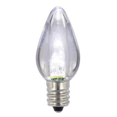  Vickerman XLEDTC7PT-25 – C7 Pure White LED Replacement Light Bulb – 25 Pack 