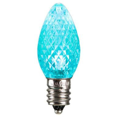 XLEDC7L-25 Vickerman - Teal LED C7 Christmas Replacement Bulbs - E12 Base - 25 Pack