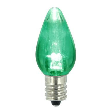  Vickerman XLEDTC74T-25 – C7 Green LED Replacement Light Bulb – 25 Pack 