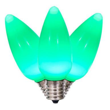  Vickerman XLEDSC94-25 – C9 Green LED Replacement Light Bulb – 25 Pack 
