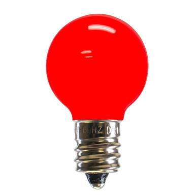 XLEDCG33-25 Vickerman - Red LED G30 Christmas Replacement Bulbs - E12 Base - 25 Pack