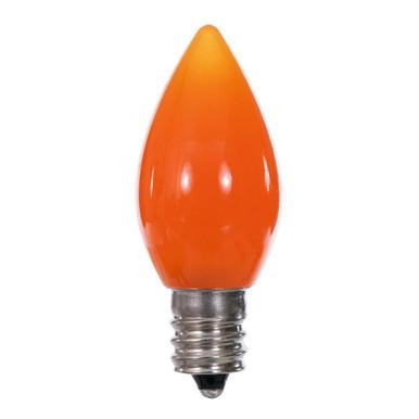 XLEDSC78-25 Vickerman - Orange LED C7 Christmas Bulbs - 25 Pack