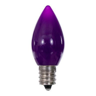 XLEDSC76-25 Vickerman - Purple LED C7 Christmas Bulbs - 25 Pack