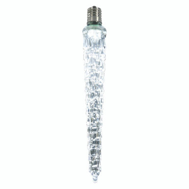  Vickerman XICE725 7" LED Cool White Icicle Bulb E12