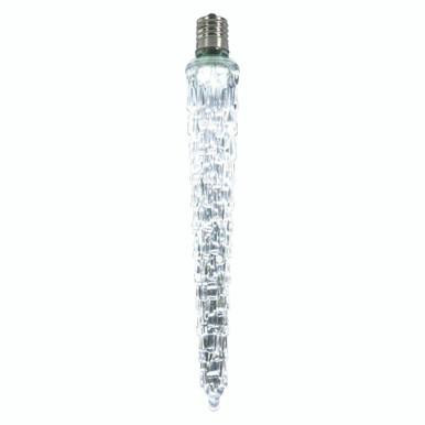 XICE725 Vickerman - Cool White LED Icicle Christmas Bulbs - E12 Base