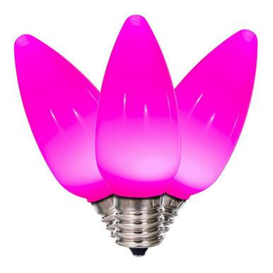 XLEDSC99-25 Vickerman - Pink LED C9 Christmas Bulbs - E17 Base - 25 Pack