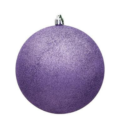 Vickerman N591286DG - 4.75" Lavender Ball Christmas Ornament - 4 Pack