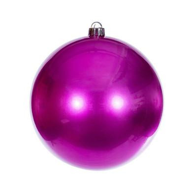 Vickerman N591059DCV - 4" Hot Pink Ball Christmas Ornament - Outdoor Use - 6 Pack