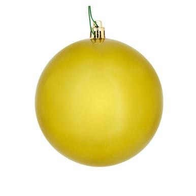Vickerman N591046DCV - 4" Medallion Gold Ball Christmas Ornament - 6 Pack