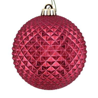 Vickerman N188421D - 2.75" Berry Red Ball Christmas Ornament - 12 Pack