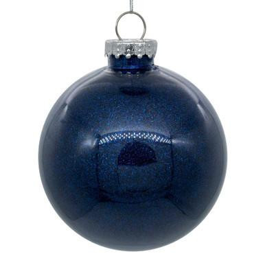 Vickerman N211031 - 4" Midnight Blue Ball Christmas Ornament