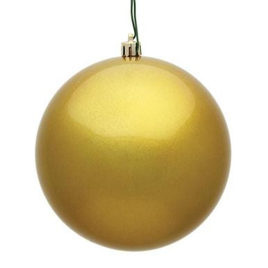 Vickerman N592008DCV - 8" Gold Ball Christmas Ornament