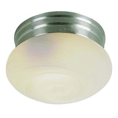 Trans Globe Lighting Trans Globe 3621 BN – 10" Brushed Nickel Ceiling Light – Marbleized Glass 