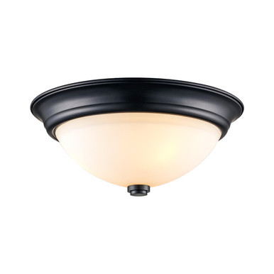 Trans Globe 70526-15 BK Mod Pod 3-Light, 15-in. Flush Mount Ceiling Light