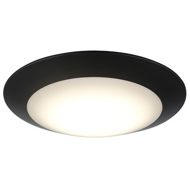 Trans Globe LED-50099 BK Karis 1-Light Low-Profile Flush Mount Disc