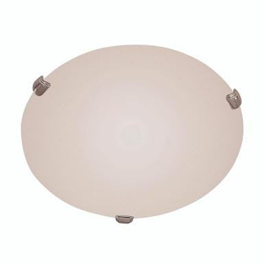 Trans Globe Lighting Trans Globe 58706 PC - 12" Polished Chrome Ceiling Light - White Marbleized Glass 