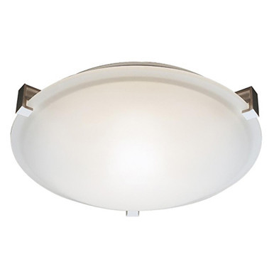 Trans Globe 59006 WH – 12" White Ceiling Light – Frosted White Glass