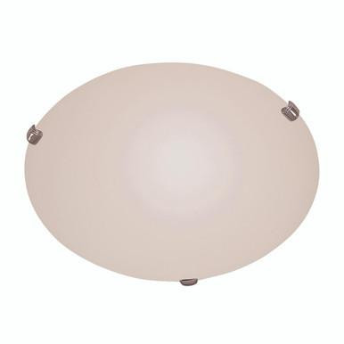 Trans Globe Lighting Trans Globe 58707 PC – 15" Polished Chrome Ceiling Light – White Marbleized Glass 